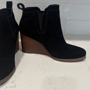 Crown Vintage Sued Wedge Booties
